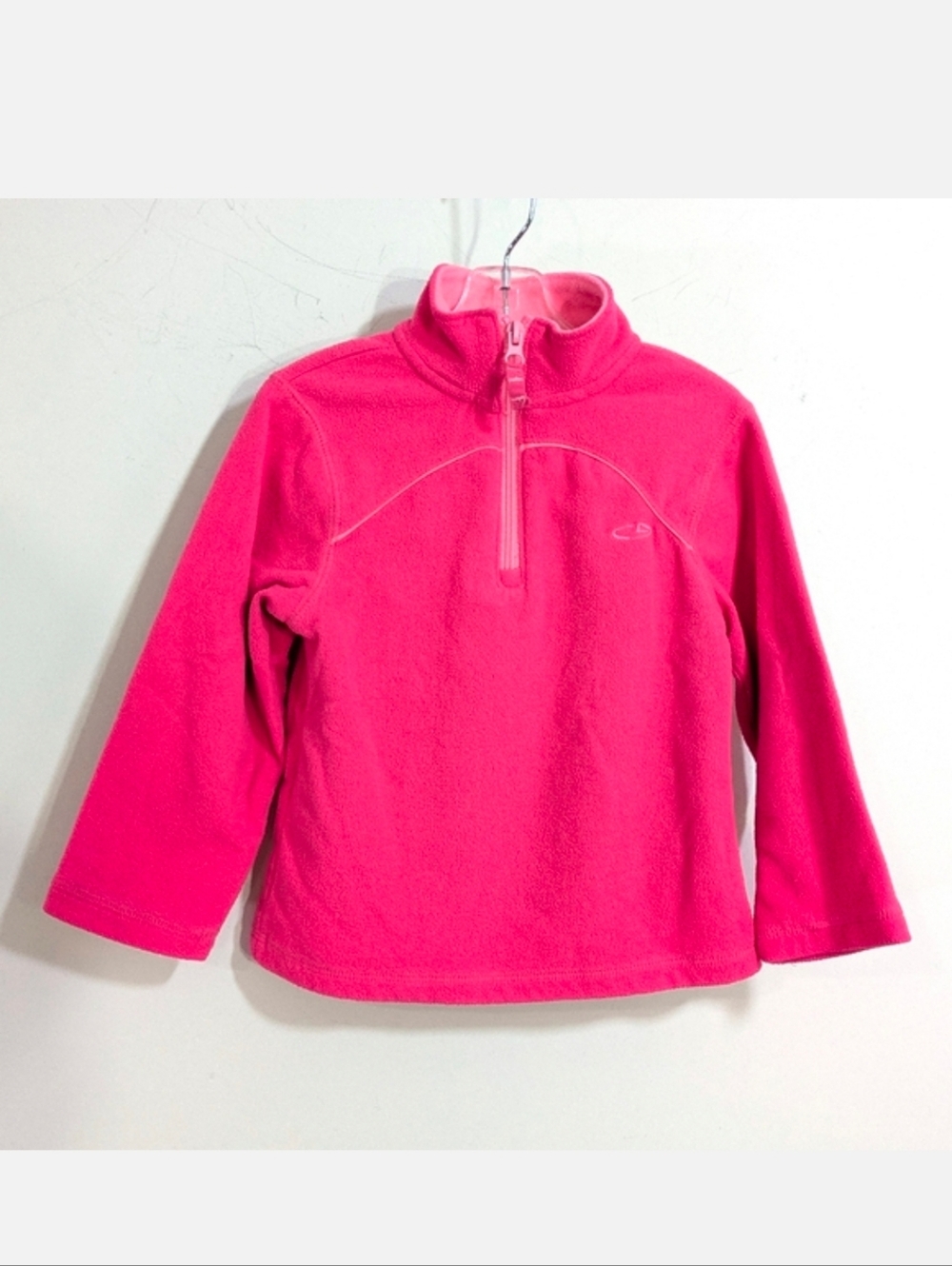 C9 by Champion Pink Fleece Henley Quarter Zip Pullover Jacket Coat Size XS 4-5